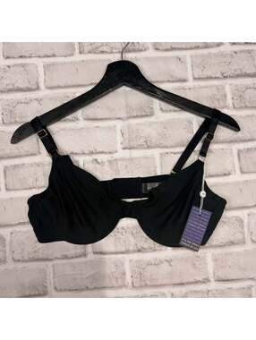 Pepper Ultra Fine Unlined Bra Black NWT Women's 38A